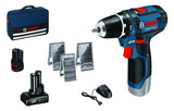 Bor-/ skrutrekker Bosch GSR 12-2-LI med tilbehør