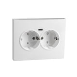 SG Dobbel Stikkontakt Innfelt m/USB-C